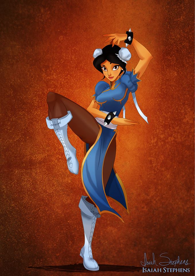 Jasmine as Chun-Li